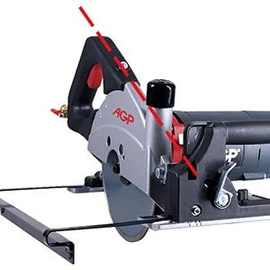 Zaagmachine 200mm nat en droog met geleiderail AGP SCS8, inclusief 3 diamantschijven