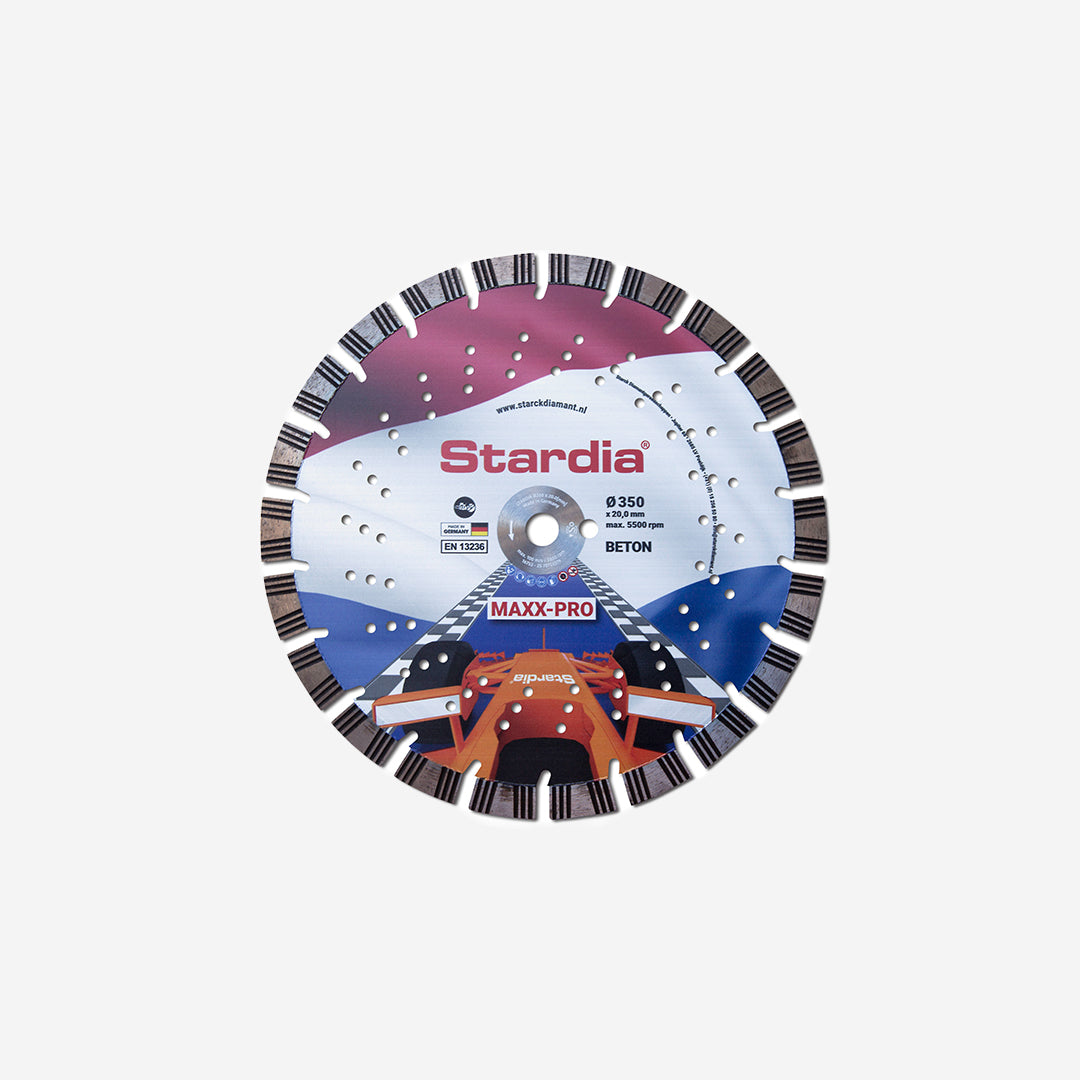 Maxx-Pro, diamantzaagblad topkwaliteit voor beton/ harde materialen, 20mm segmenthoogte! voor draagbare machines