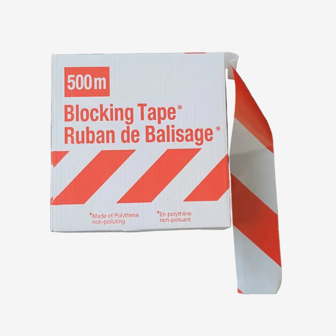 ST21300-ALRW500, afzetlint rood/wit, 500m
