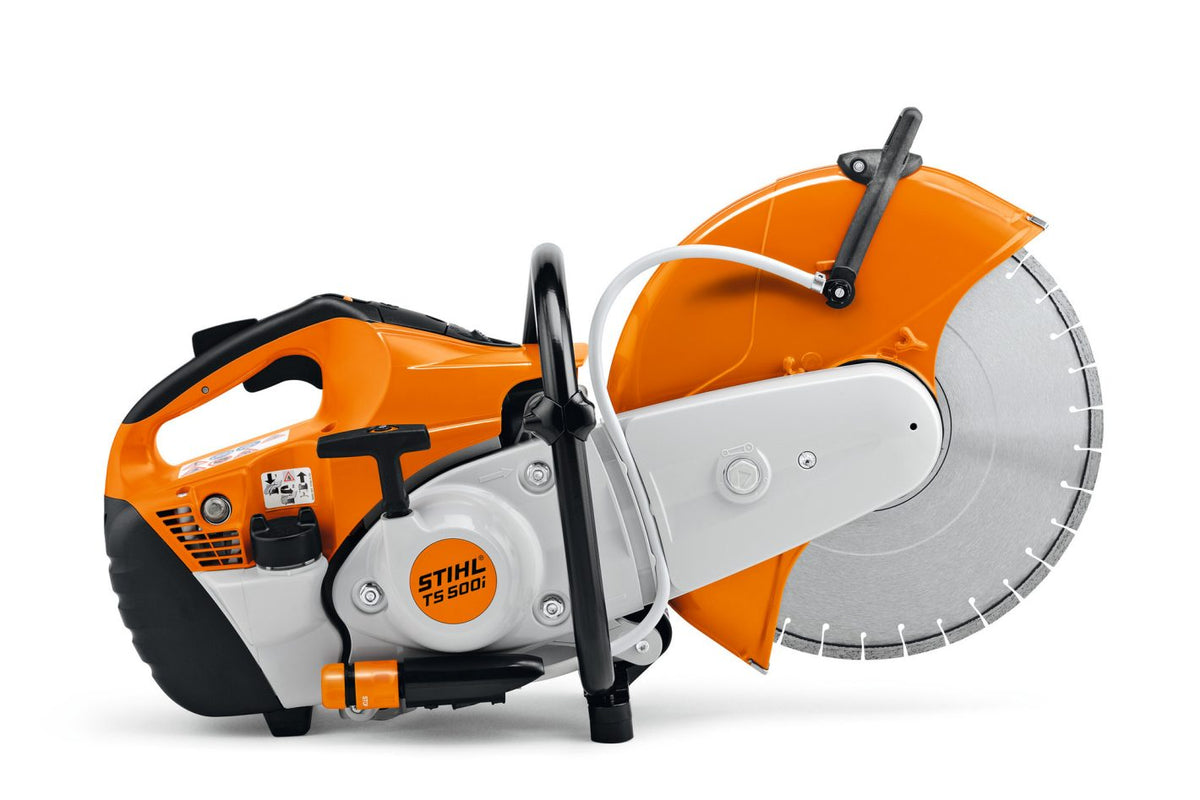 Bandenzaag / motordoorslijper Stihl TS500i 350mm, met 3 bladen beton