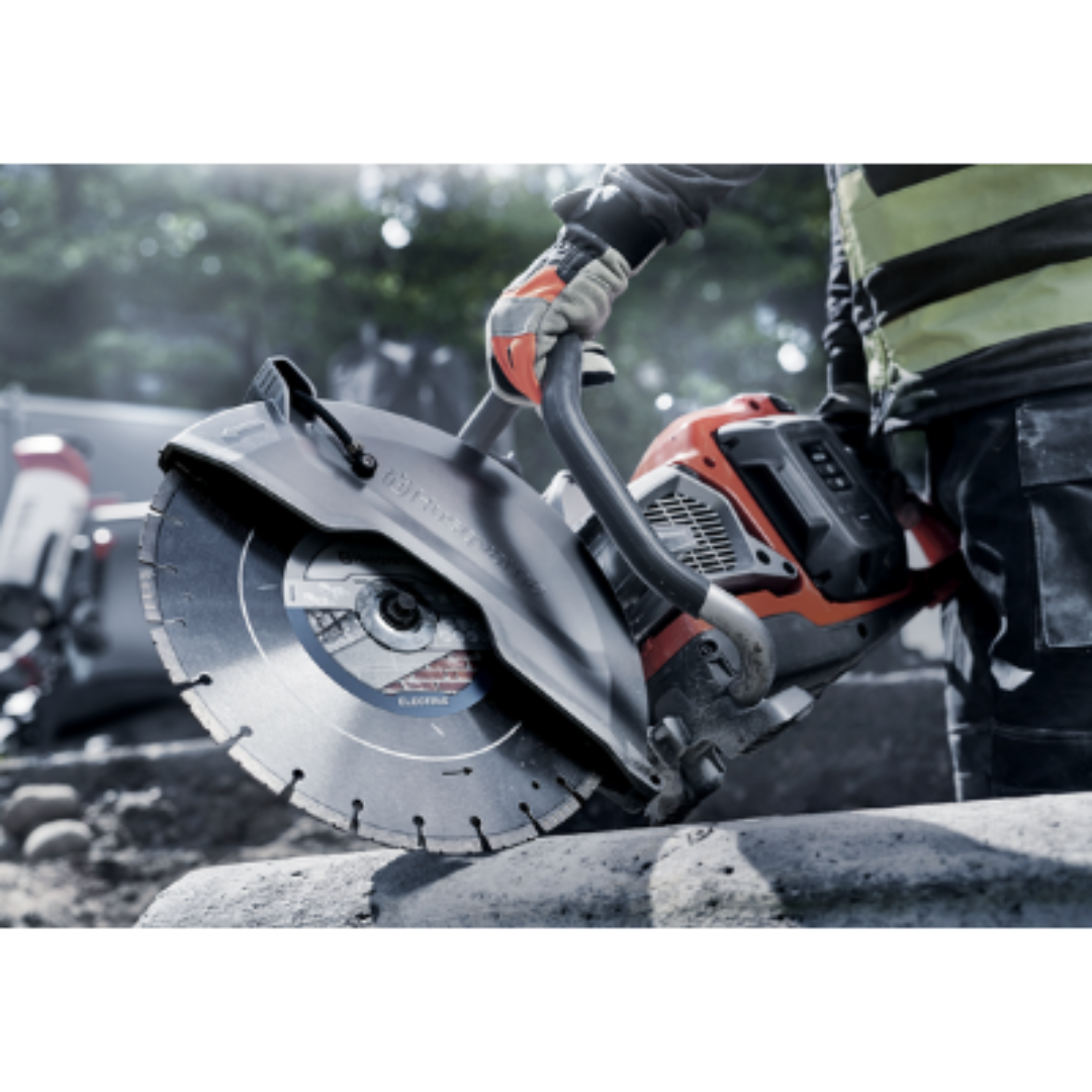 Pakketaanbieding accu Bandenzaag / doorslijper Husqvarna K1 pace 350mm, 2x accu, 1x snellader, 1x zaagblad